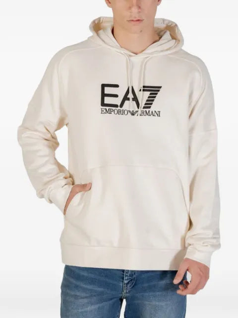 Ea7 Emporio Armani logo-print hoodie