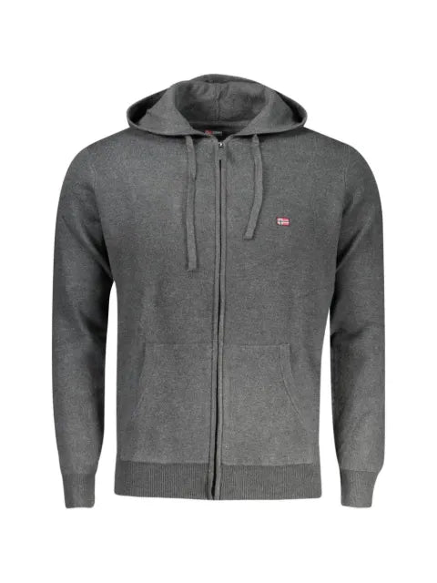 NORWAY 1963 mélange-effect zip-up hoodie