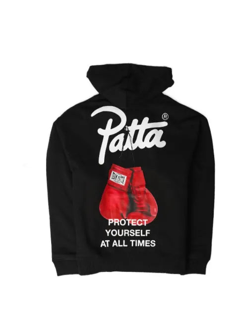 PATTA Protect Yourself graphic-print drawstring hoodie