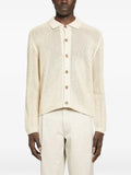 Prada open-knit collared cardigan