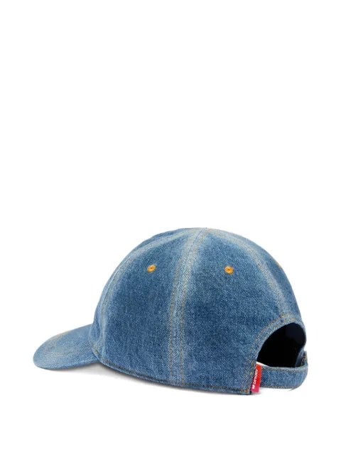 Diesel bleached-effect baseball cap