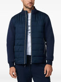 Hackett London Estate Hybrid quilted zip-up jacket