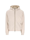 Moorer drawstring hooded jacket