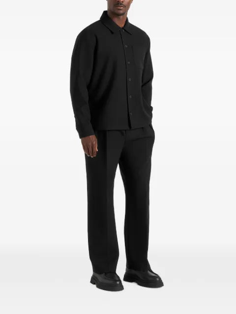 Manière De Voir Valentin in black tailored overshirt