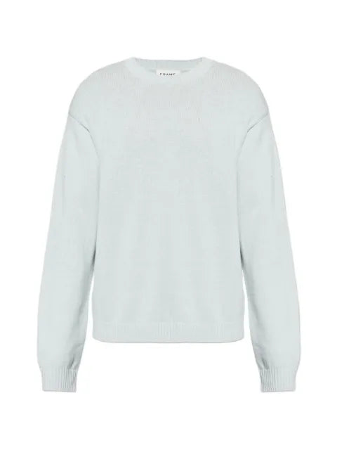 FRAME crew-neck ribbed-trim sweater