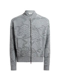 ETRO knit wool-blend bomber jacket with motif