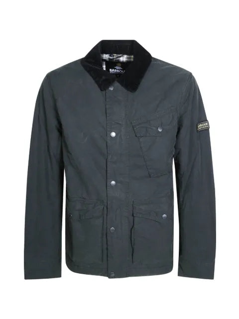 Barbour International Winter Drifter washed waxed-cotton military jacket