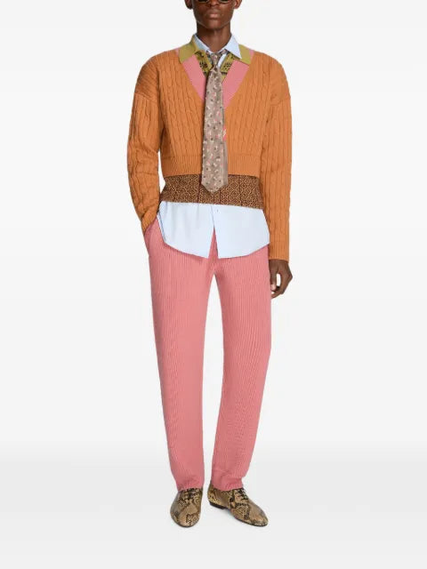 DRIES VAN NOTEN layered wool sweater