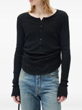 Ann Demeulemeester Hamar button-detail T-shirt