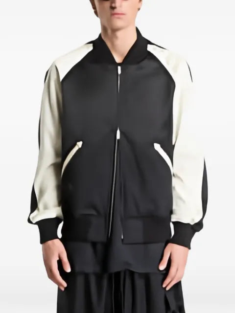 Y-3 liquid logo satin souvenir jacket