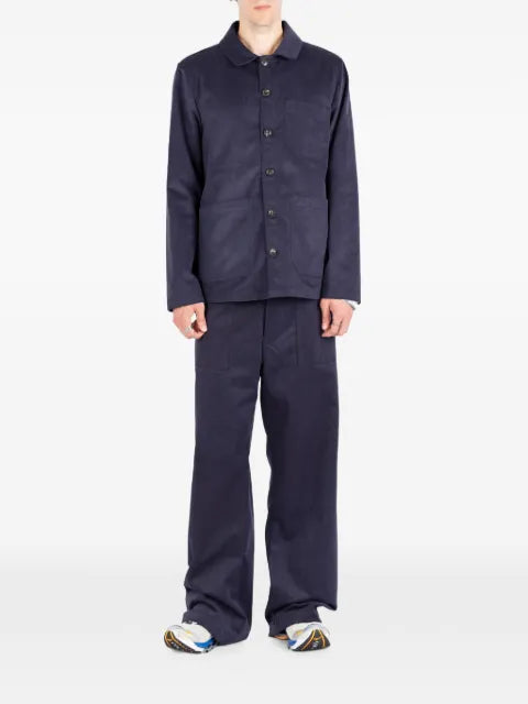 Société Anonyme Work button-up cotton shirt jacket
