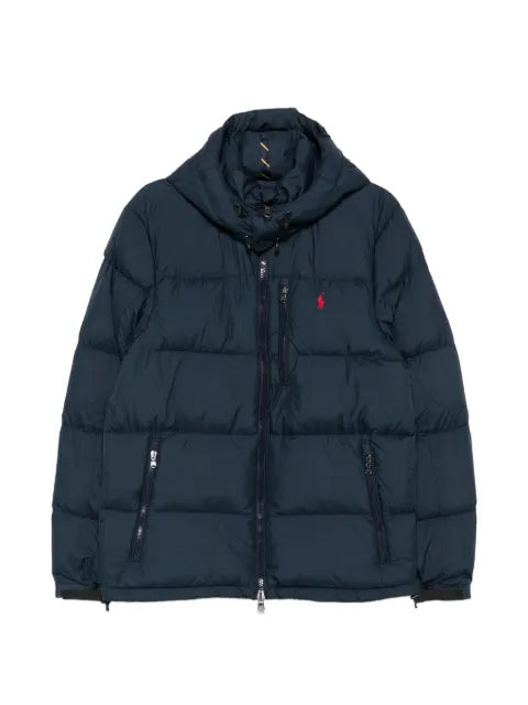Polo Ralph Lauren logo-embroidered hooded coat