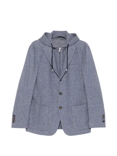 Eleventy layered-effect hooded jacket