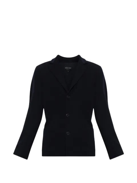 Giorgio Armani notched-lapel patch-pocket blazer