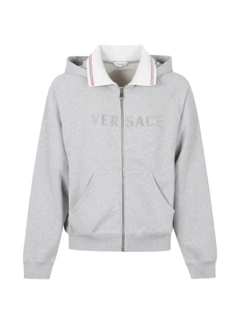Versace Greca-detail logo-embroidered hoodie