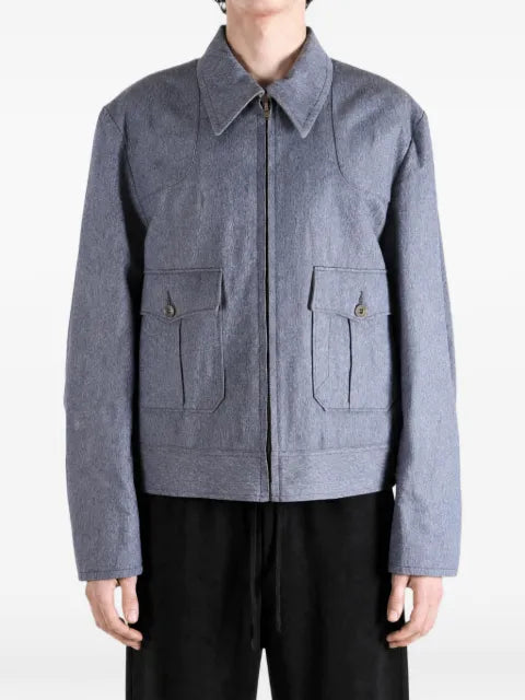 TAIGA TAKAHASHI LOT.330 US Letter zip-up flap-pocket jacket