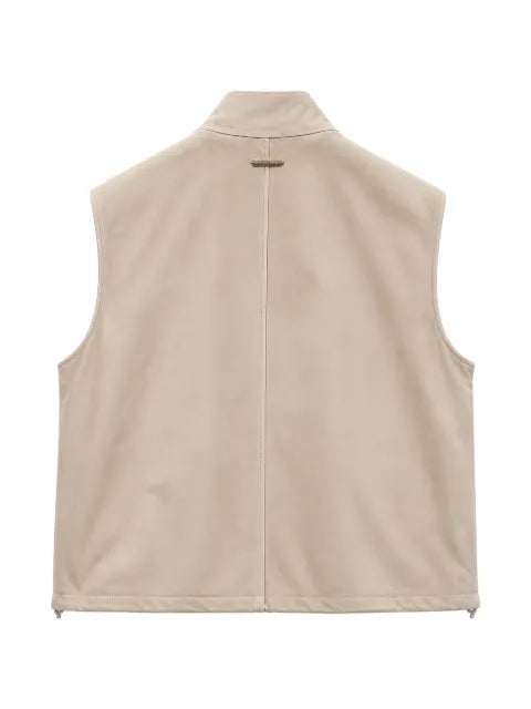 Tombolini high-neck zip-up gilet