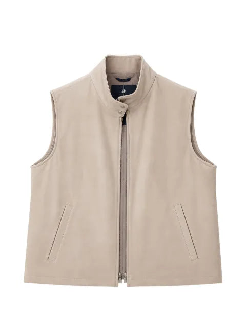 Tombolini high-neck zip-up gilet