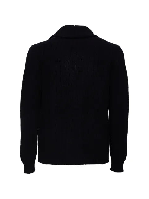Filippo De Laurentiis shawl-collar ribbed-knit cardigan