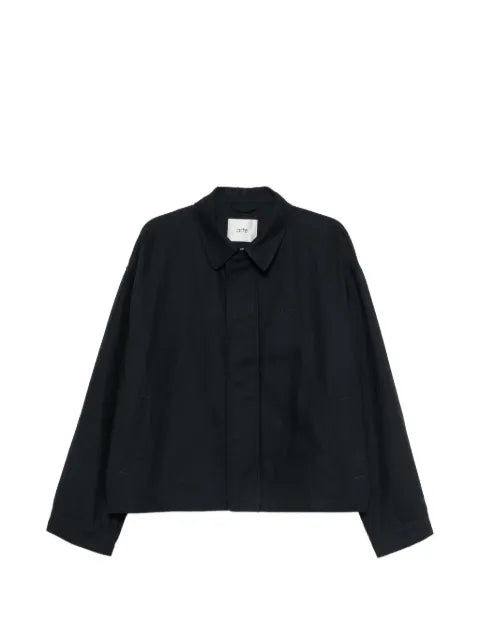 Arte Antwerp logo-embroidered zip-up jacket