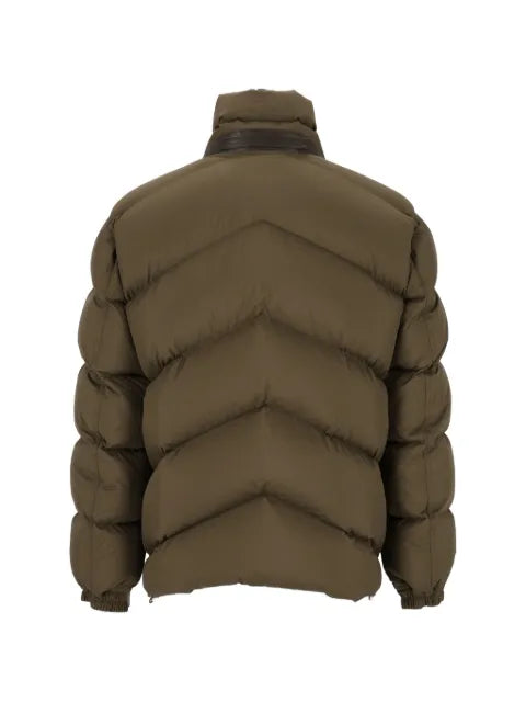 TOM FORD quilted leather-trim down jacket