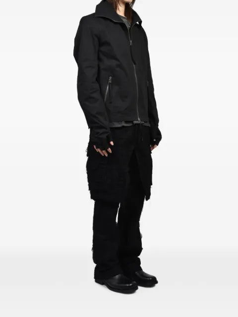 Troubled Waters high-neck gloved jacket
