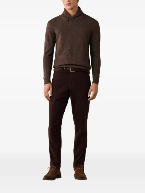 Hackett London shawl-collar sweater