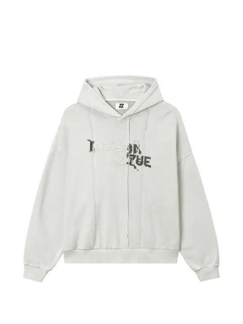 izzue logo-print hoodie