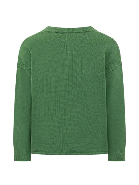 FOUND paisley-knit V-neck cardigan