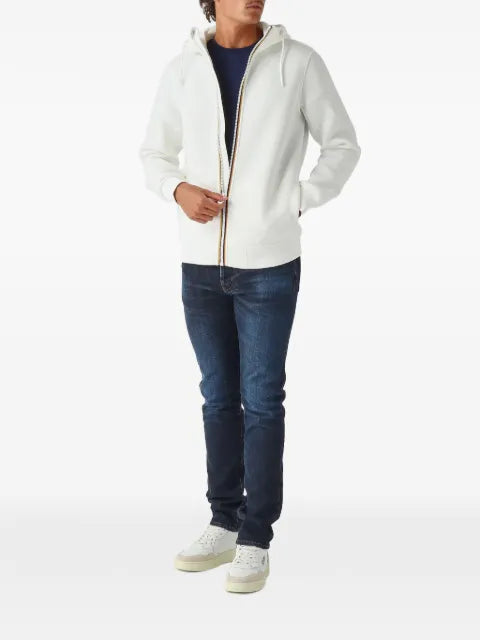 K-Way logo-patch fleece jacket