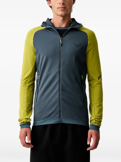 DYNAFIT logo-print zip-up hoodie
