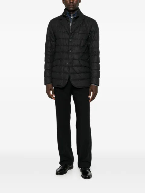 Herno quilted button-up jacket