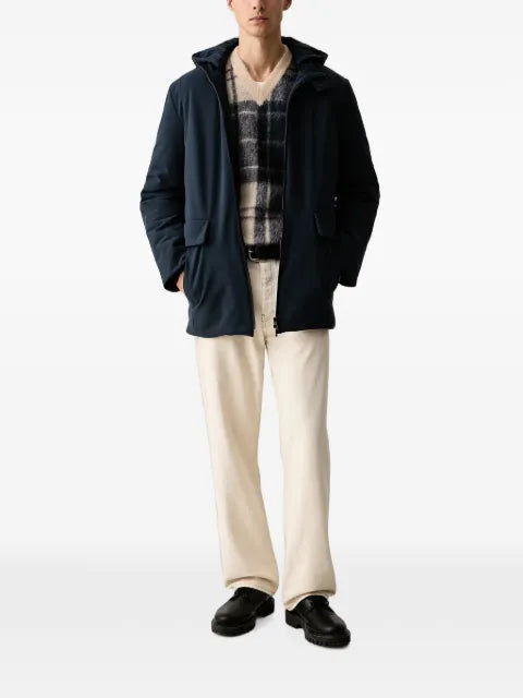 Trussardi hooded flap-pocket jacket