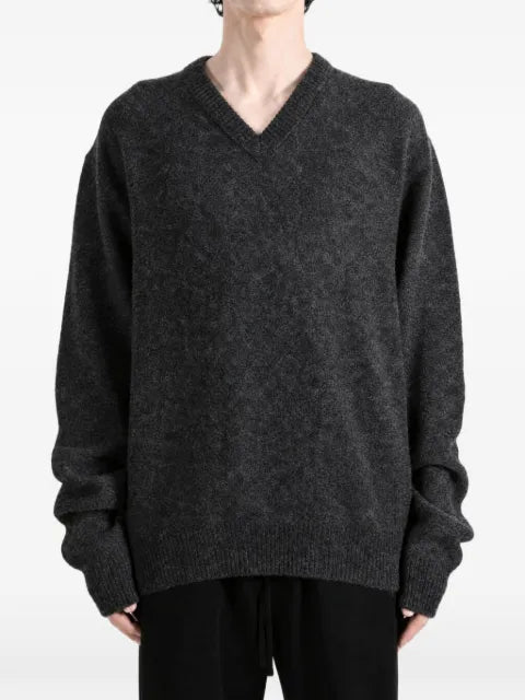 LEMAIRE V-neck wool sweater