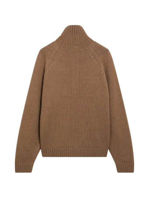 TOM FORD half-zip cable-knit sweater
