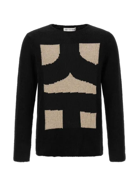 Comme Des Garçons Shirt intarsia-knit crew-neck sweater