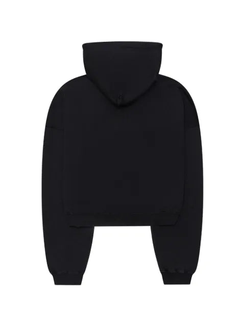 LỰU ĐẠN washed zip-up hoodie