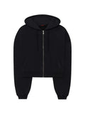 LỰU ĐẠN washed zip-up hoodie