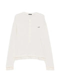 Ann Demeulemeester layered-effect Henley-neck T-shirt