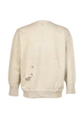 BOW WOW distressed graphic-print sweater