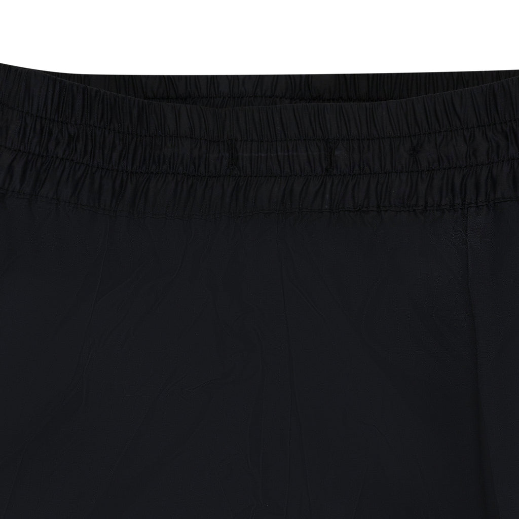 Black Reversed Nylon Track Pants
