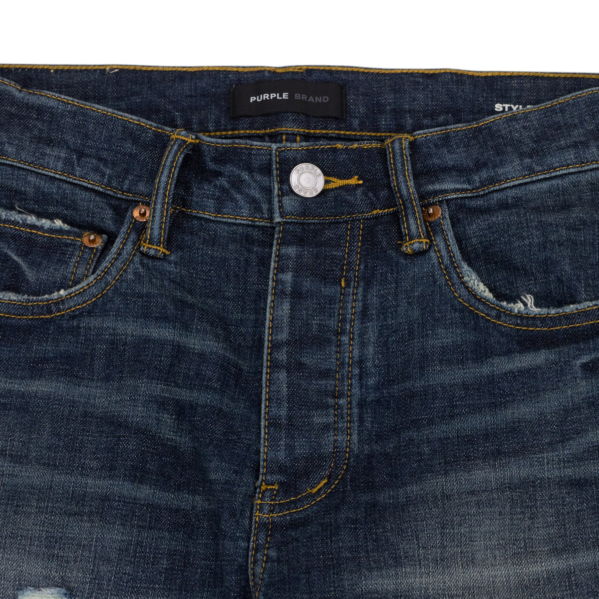 Blue Vintage Dark Indigo Aged Jeans