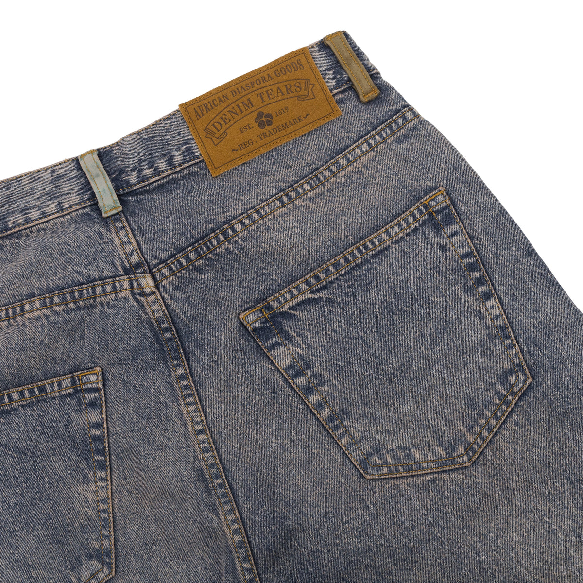 Light Indigo Destroyed Denim