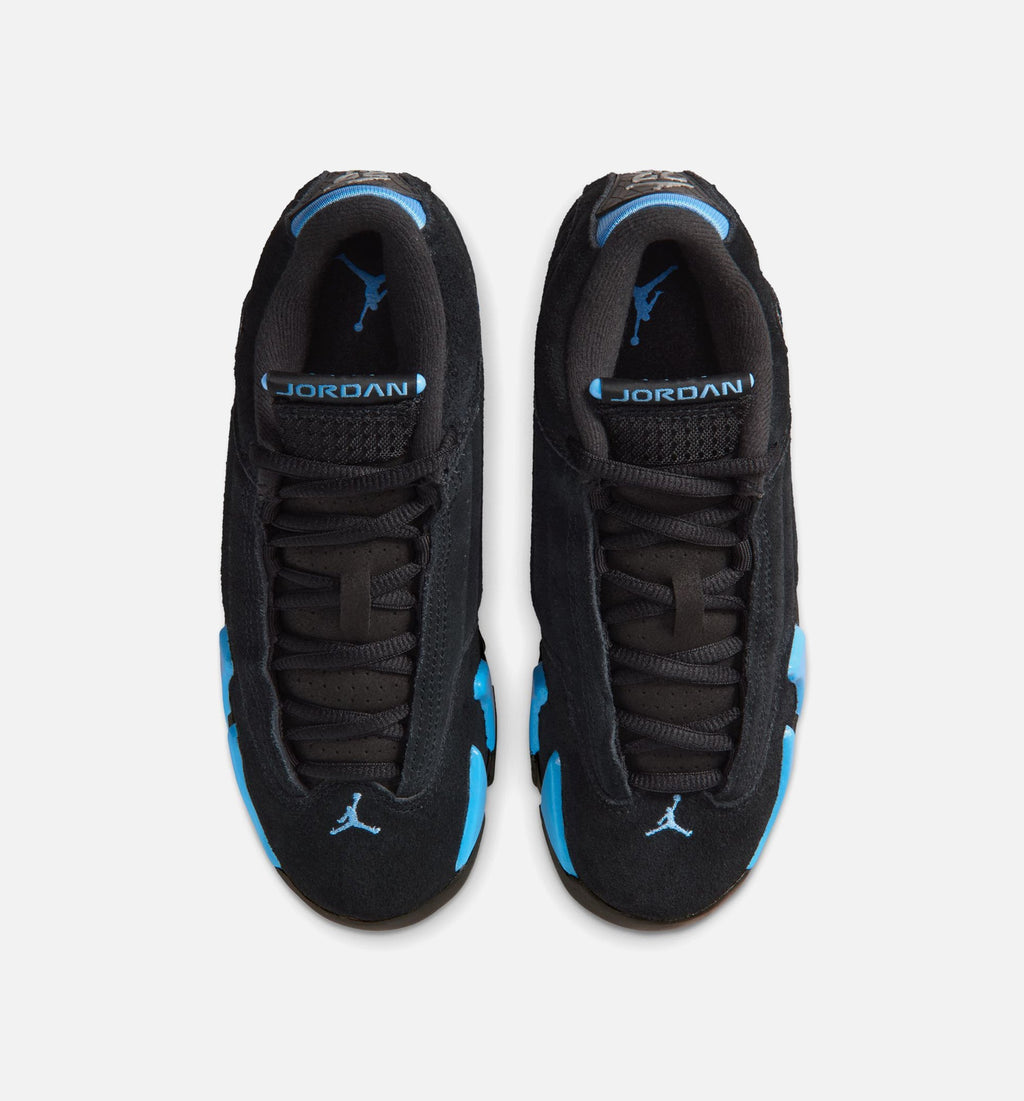 Air Jordan 14 Retro Black University Blue Grade School Shoes