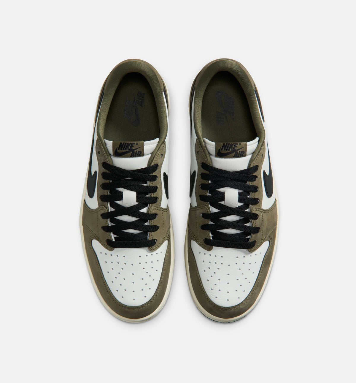Air Jordan 1 Low OG - Men's Lifestyle Sneaker (Medium Olive/Black/Summit White/Sail)