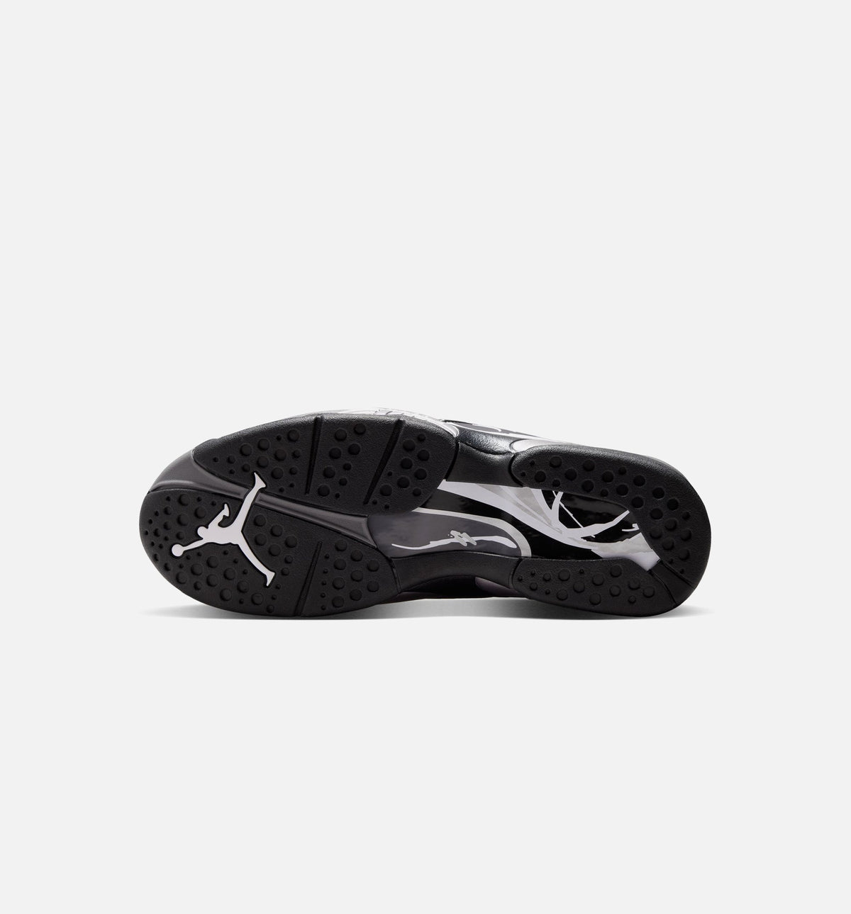 Air Jordan 8 Retro Chrome Black and Light Graphite Men's Lifestyle Shoe