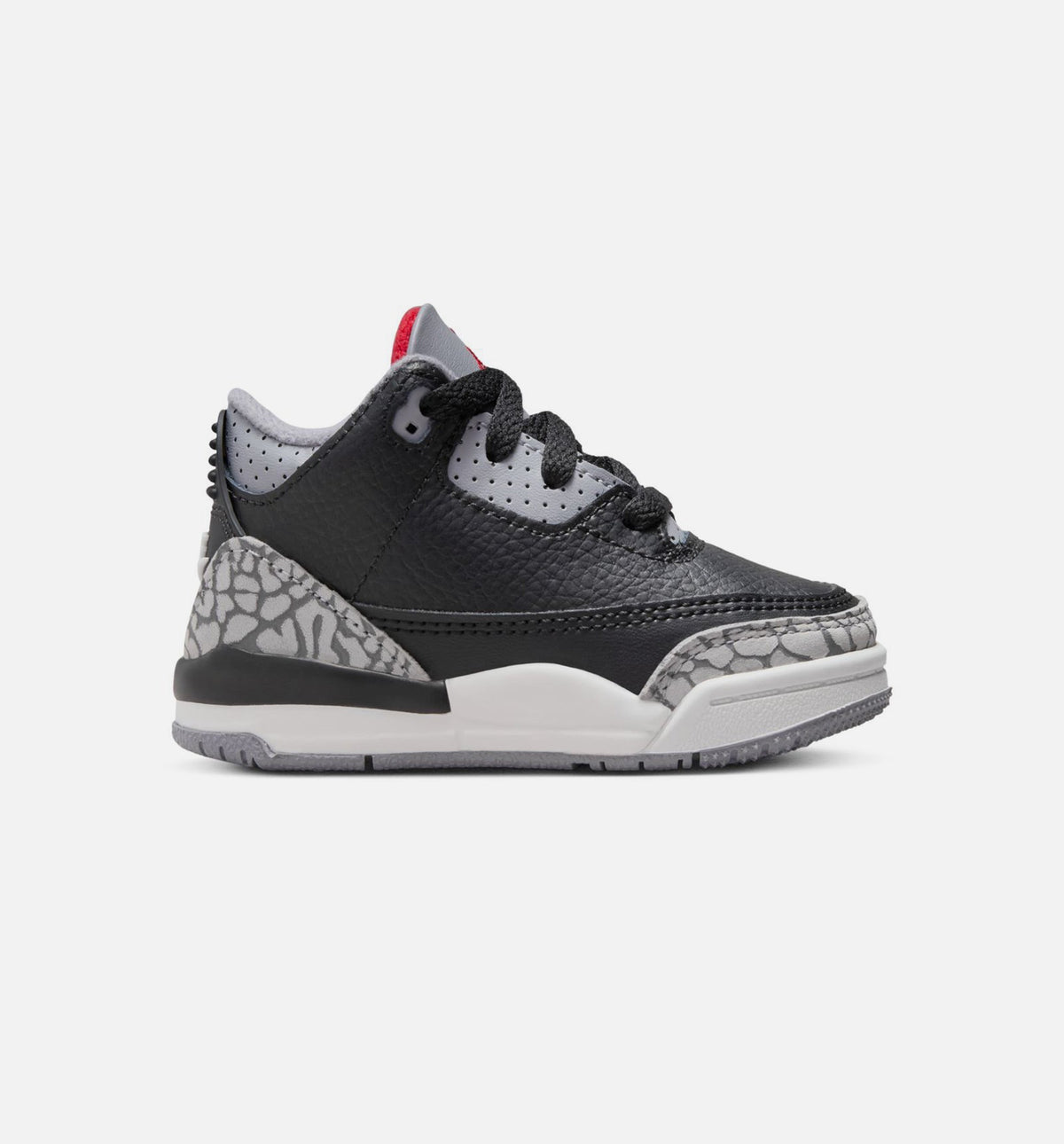 Air Jordan 3 Retro Black Cement Infant/Toddler Lifestyle Shoe – Black/Fire Red/Cement Grey/Summit White