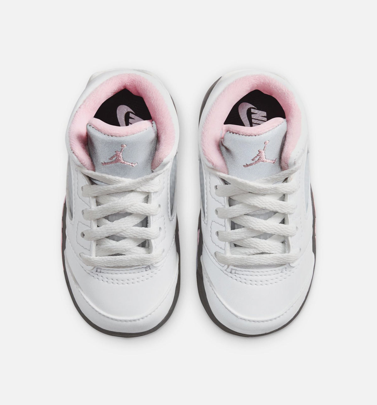 Air Jordan 5 Retro Medium Soft Pink Infant/Toddler Shoe - White/Black/Medium Soft Pink