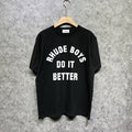 Rhude T-shirts Printed Trendy Pure Cotton