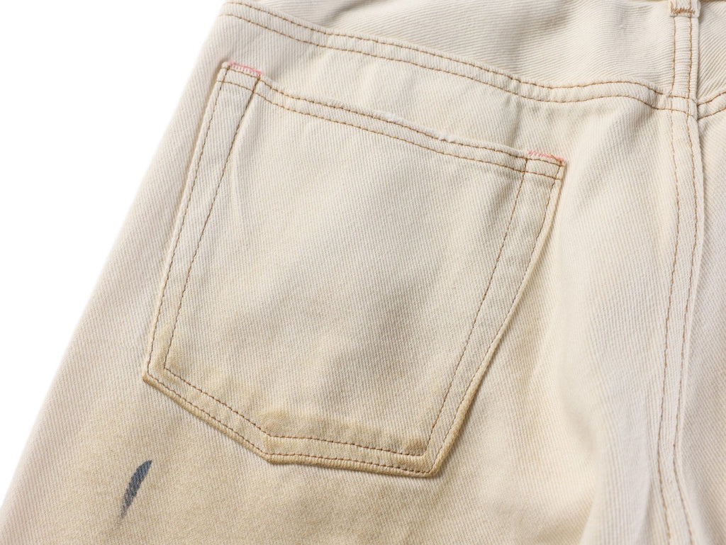 Acne Studios Vintage Paint‑Splatter Wide‑Leg Denim Jeans